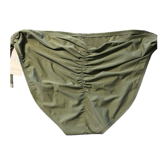 Time and Tru Women's Ruched Back Mid Rise Bikini Swim Bottom Sz 3X (24W-26W) New - Picture 5 of 12